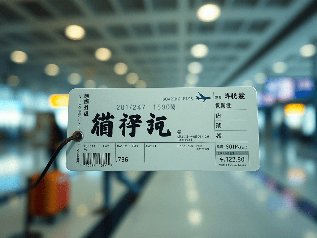 How to write 登机牌 (dēngjīpái) – boarding&nbsp;pass