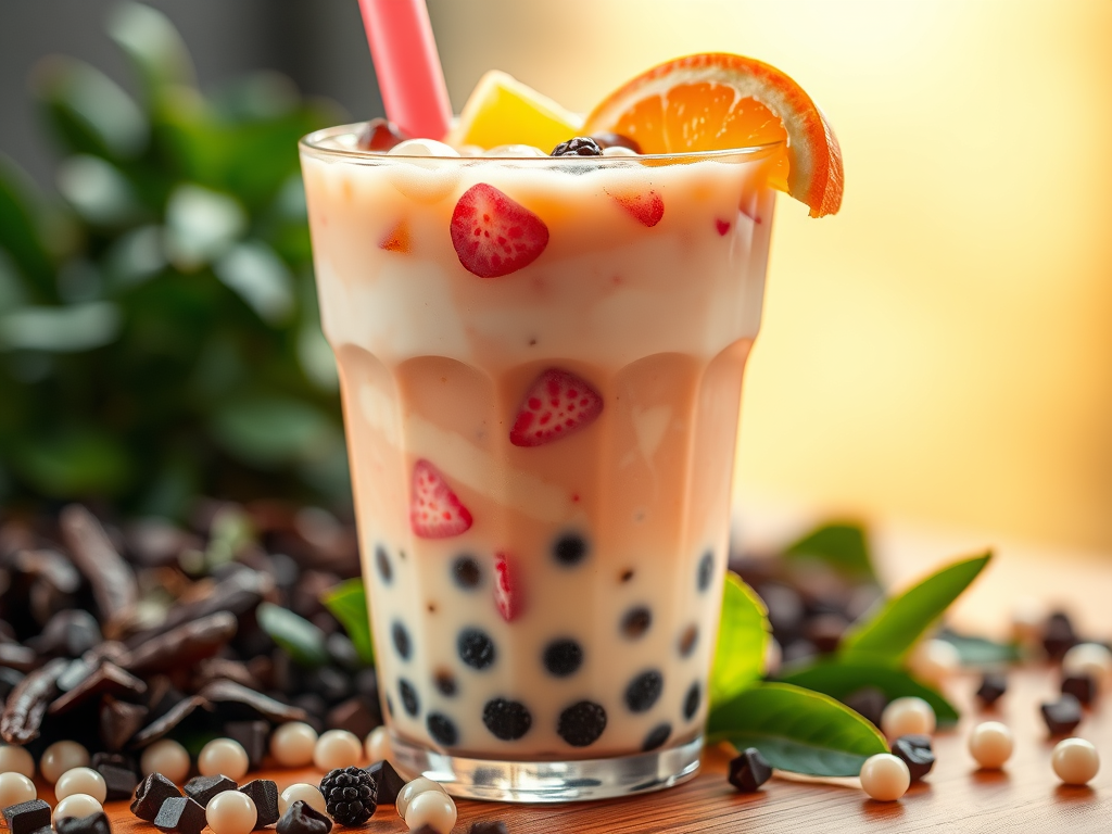 How to write 珍珠奶茶 (zhēnzhū nǎichá), – “bubble tea” or “pearl milk&nbsp;tea,”