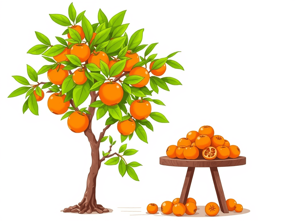 How to write 桔子 (júzi) – “tangerine”